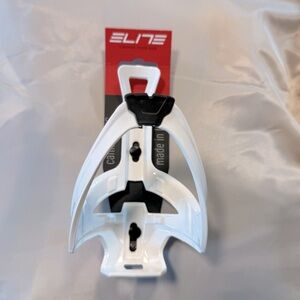 Elite Cannibal XC White Bike Bottle Cage NWT